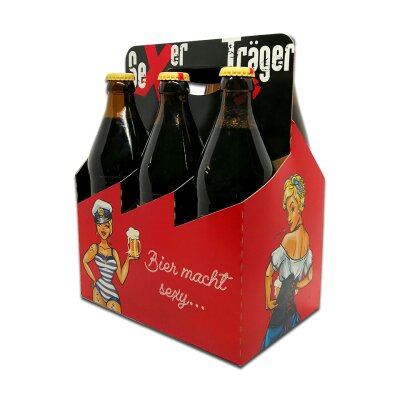 Sixpack Biertrger (0,5L) Bier macht sexy