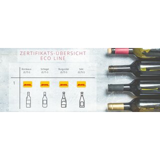 Flaschenversandkarton EcoLine (Wein) 1er