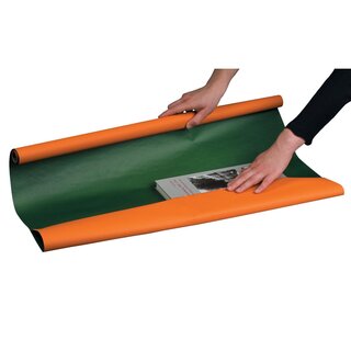 Packpapierrolle Color orange/grün, 0,75x4m
