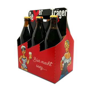Sixpack Bierträger (0,5L) Bier macht sexy