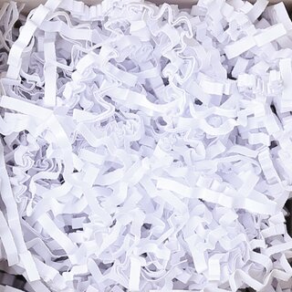 Dekofüllmaterial aus Recyclingpapier Diamant Weiß - 10 kg