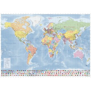 Geometro Politische Weltkarte XL, 1: 28.000.000, 140 x 100 cm, laminiert