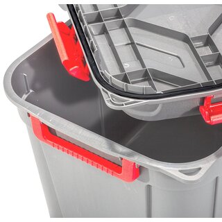Aufbewahrungsboxen Jumbo Dry-Box aus Kunststoff 79 x 54,5 x 42,5cm - 130 Liter - anthrazit