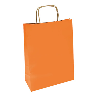 Papiertragetasche color - 305x170x340mm orange
