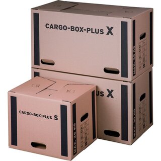 Umzugskarton 10 x CARGOBOX PLUS M Schmetterlingsboden 600x400x300mm Karton Umzug 