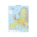 Geometro Europakarte XL, 1:4.000.000, 90x121cm Europäische Union Poster mit Laminierung
