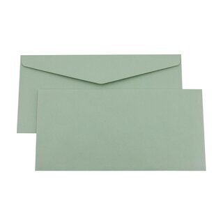 Briefumschläge gummiert DIN lang, gummiert, grün, 110x220mm