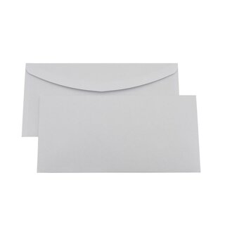 Briefumschläge gummiert DIN lang, gummiert, weiß, 110x220mm
