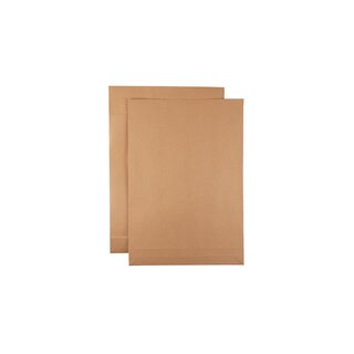 Faltentaschen haftklebend E4 - ohne Fenster, braun 280x400+40mm